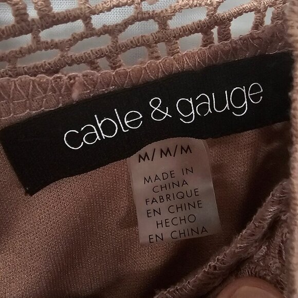 Mauve Pink Floral Lace Coquette Blouse Boho Ruffle Crochet Romantic M - Picture 11 of 13